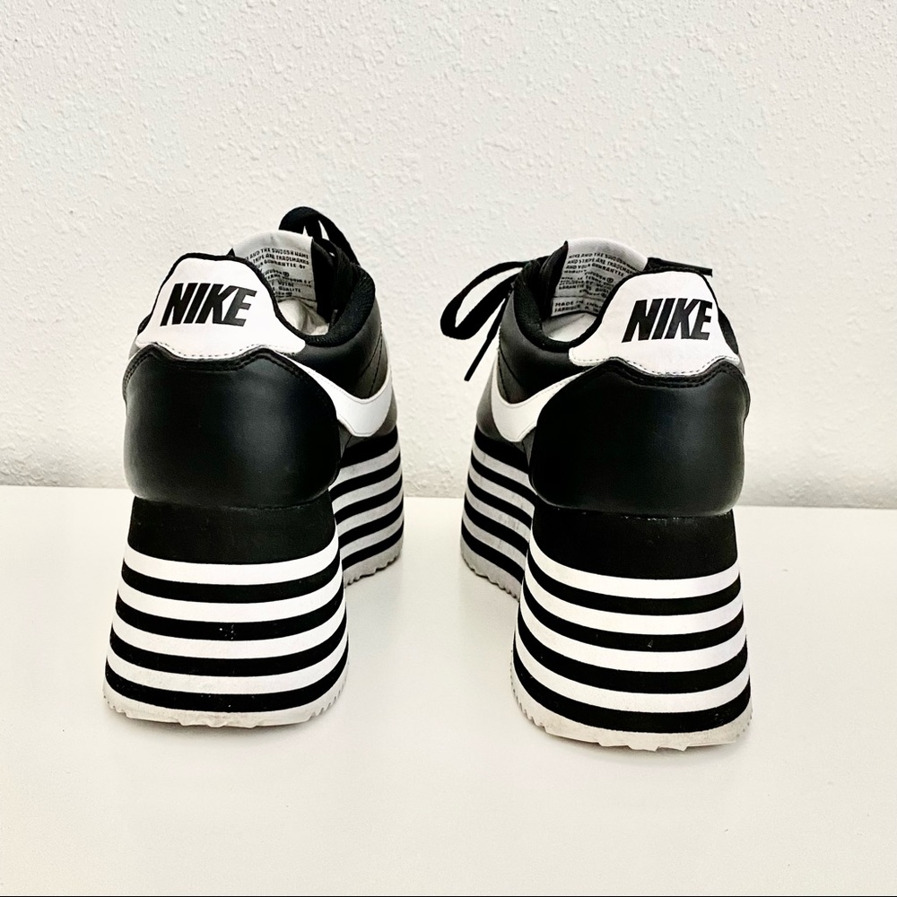 SOLD Comme des Garçons x Nike Platform Cortez Black 8 US, 39 EU - Picture 10 of 11